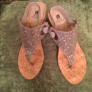 White mountain cork wedges